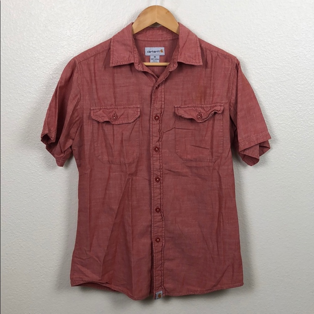 Carhartt Faded Red Button-Down Shirt